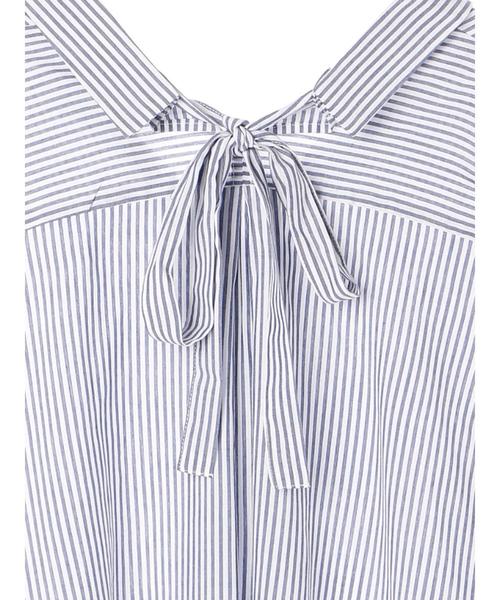 earth music&ecology(アースミュージックアンドエコロジー)の「・バックリボンスキッパーシャツ(シャツ/ブラウス・レディース・ブルー系その他/グレー系その他3/オフホワイト/ライトベージュ・FREE)」の7枚目の写真