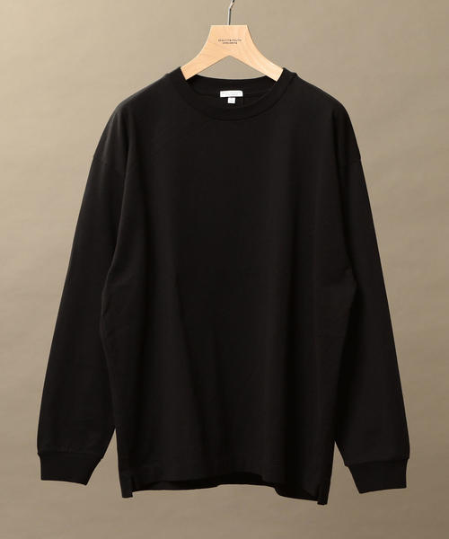 BEAUTY&YOUTH UNITED ARROWS（ビューティーアンドユースユナイテッドアローズ）の「BY ワイド リブ カットソー -MADE IN JAPAN- ◆（Tシャツ/カットソー・メンズ・ホワイト/ブラック/グレー/オレンジ・LARGE/MEDIUM/SMALL/X-LARGE）」の3枚目の写真