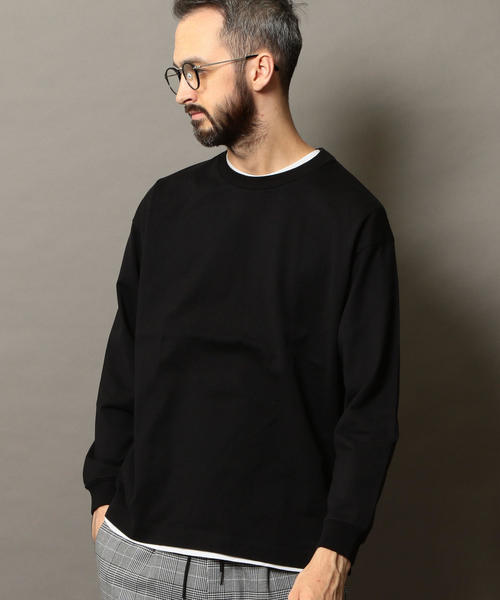 BEAUTY&YOUTH UNITED ARROWS（ビューティーアンドユースユナイテッドアローズ）の「BY ワイド リブ カットソー -MADE IN JAPAN- ◆（Tシャツ/カットソー・メンズ・ホワイト/ブラック/グレー/オレンジ・LARGE/MEDIUM/SMALL/X-LARGE）」の6枚目の写真