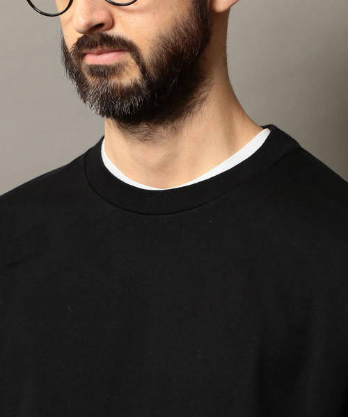 BEAUTY&YOUTH UNITED ARROWS（ビューティーアンドユースユナイテッドアローズ）の「BY ワイド リブ カットソー -MADE IN JAPAN- ◆（Tシャツ/カットソー・メンズ・ホワイト/ブラック/グレー/オレンジ・LARGE/MEDIUM/SMALL/X-LARGE）」の9枚目の写真