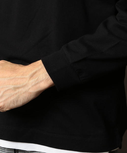 BEAUTY&YOUTH UNITED ARROWS（ビューティーアンドユースユナイテッドアローズ）の「BY ワイド リブ カットソー -MADE IN JAPAN- ◆（Tシャツ/カットソー・メンズ・ホワイト/ブラック/グレー/オレンジ・LARGE/MEDIUM/SMALL/X-LARGE）」の11枚目の写真