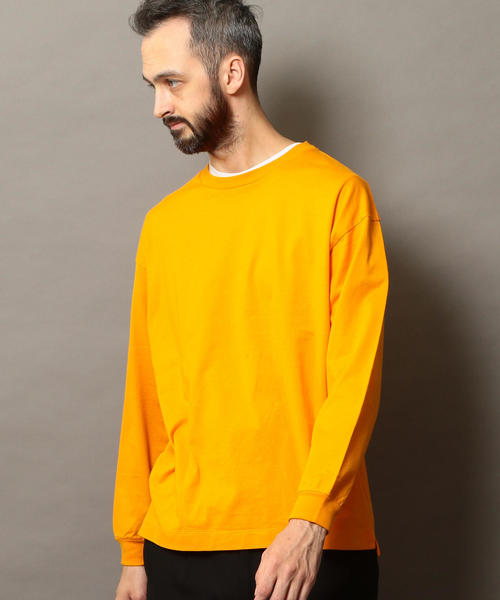 BEAUTY&YOUTH UNITED ARROWS（ビューティーアンドユースユナイテッドアローズ）の「BY ワイド リブ カットソー -MADE IN JAPAN- ◆（Tシャツ/カットソー・メンズ・ホワイト/ブラック/グレー/オレンジ・LARGE/MEDIUM/SMALL/X-LARGE）」の14枚目の写真