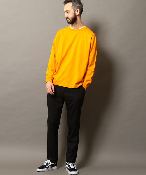 BEAUTY&YOUTH UNITED ARROWS（ビューティーアンドユースユナイテッドアローズ）の「BY ワイド リブ カットソー -MADE IN JAPAN- ◆（Tシャツ/カットソー・メンズ・ホワイト/ブラック/グレー/オレンジ・LARGE/MEDIUM/SMALL/X-LARGE）」の16枚目の写真