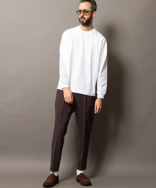 BEAUTY&YOUTH UNITED ARROWS（ビューティーアンドユースユナイテッドアローズ）の「BY ワイド リブ カットソー -MADE IN JAPAN- ◆（Tシャツ/カットソー・メンズ・ホワイト/ブラック/グレー/オレンジ・LARGE/MEDIUM/SMALL/X-LARGE）」の19枚目の写真