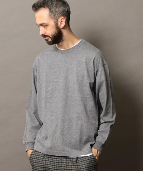 BEAUTY&YOUTH UNITED ARROWS（ビューティーアンドユースユナイテッドアローズ）の「BY ワイド リブ カットソー -MADE IN JAPAN- ◆（Tシャツ/カットソー・メンズ・ホワイト/ブラック/グレー/オレンジ・LARGE/MEDIUM/SMALL/X-LARGE）」の22枚目の写真