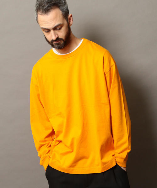 BEAUTY&YOUTH UNITED ARROWS（ビューティーアンドユースユナイテッドアローズ）の「BY ワイド リブ カットソー -MADE IN JAPAN- ◆（Tシャツ/カットソー・メンズ・ブラック/オレンジ/グレー/ホワイト・X-LARGE/LARGE/MEDIUM/SMALL）」の12枚目の写真