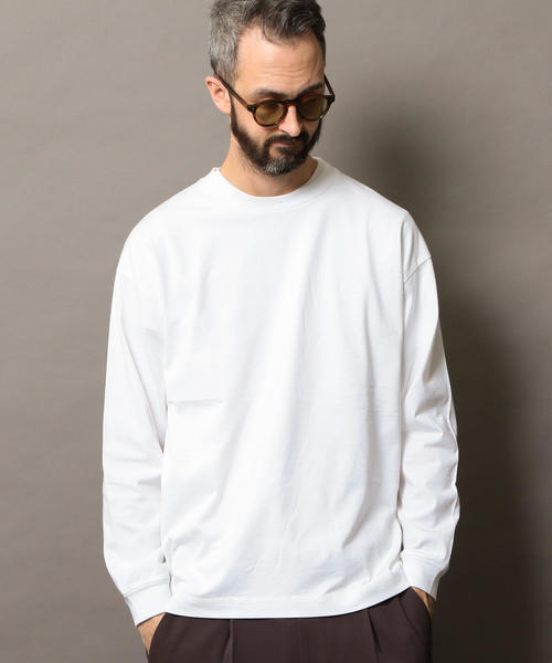 BEAUTY&YOUTH UNITED ARROWS（ビューティーアンドユースユナイテッドアローズ）の「BY ワイド リブ カットソー -MADE IN JAPAN- ◆（Tシャツ/カットソー・メンズ・ブラック/オレンジ/グレー/ホワイト・X-LARGE/LARGE/MEDIUM/SMALL）」の17枚目の写真