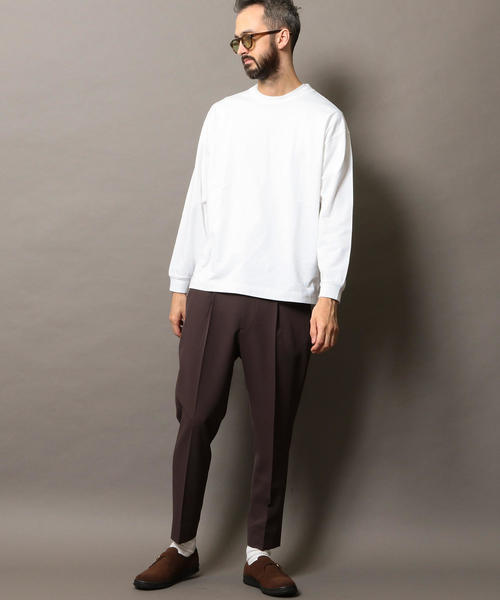 BEAUTY&YOUTH UNITED ARROWS（ビューティーアンドユースユナイテッドアローズ）の「BY ワイド リブ カットソー -MADE IN JAPAN- ◆（Tシャツ/カットソー・メンズ・ブラック/オレンジ/グレー/ホワイト・X-LARGE/LARGE/MEDIUM/SMALL）」の7枚目の写真