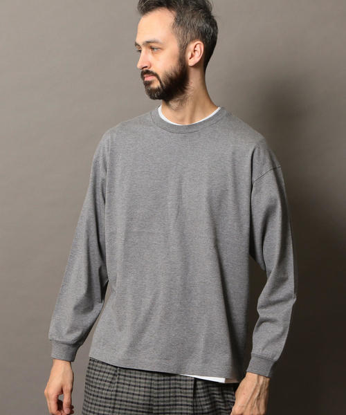 BEAUTY&YOUTH UNITED ARROWS（ビューティーアンドユースユナイテッドアローズ）の「BY ワイド リブ カットソー -MADE IN JAPAN- ◆（Tシャツ/カットソー・メンズ・ブラック/オレンジ/グレー/ホワイト・X-LARGE/LARGE/MEDIUM/SMALL）」の8枚目の写真