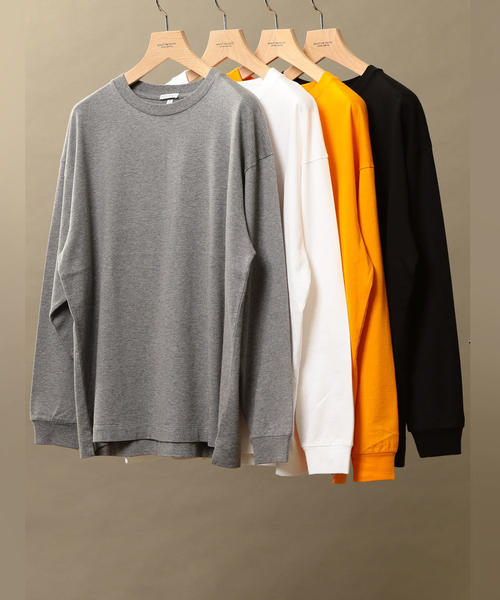 BEAUTY&YOUTH UNITED ARROWS（ビューティーアンドユースユナイテッドアローズ）の「BY ワイド リブ カットソー -MADE IN JAPAN- ◆（Tシャツ/カットソー・メンズ・ブラック/オレンジ/グレー/ホワイト・X-LARGE/LARGE/MEDIUM/SMALL）」の5枚目の写真