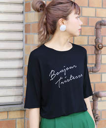 reca | ゆるテロ 落ち感でシンプルだけどオシャレ◇ゆったり 筆記体ロゴTシャツ(Tシャツ/カットソー)