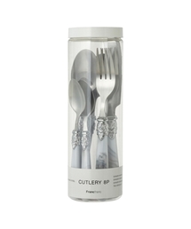 Francfranc（フランフラン）の「【8点セット】ベル カトラリー マーブル ホワイト（カトラリー）」