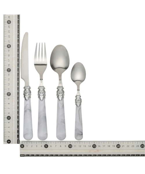 Francfranc（フランフラン）の「【8点セット】ベル カトラリー マーブル ホワイト（カトラリー・レディース・マルチ・FREE）」の8枚目の写真