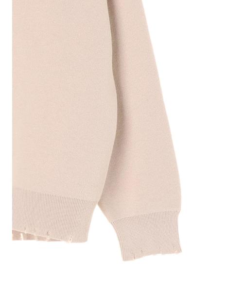 YECCA VECCA（イェッカヴェッカ）の「ダメージVネックニット（ニット/セーター・レディース・ベージュ/パープル/ブラウン/グレー・FREE）」の12枚目の写真