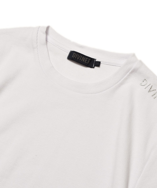 JOKER(ジョーカー)の「ラインストーンテレコクルーTシャツ(Tシャツ/カットソー・メンズ・ホワイト/ブラック・S/M/L/XL/XXL)」の6枚目の写真