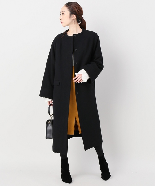 JOINT WORKS(ジョイントワークス)の「ビシュウ サイドスリットAラインコート(その他アウター・レディース・チャコールグレー/ブラック/キャメル・FREE)」の5枚目の写真