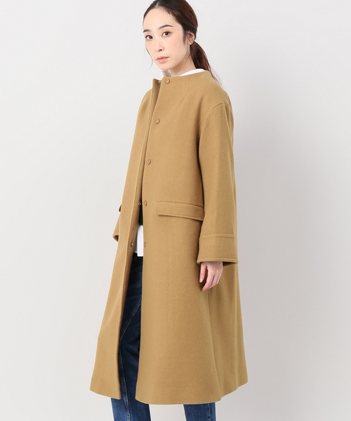 JOINT WORKS(ジョイントワークス)の「ビシュウ サイドスリットAラインコート(その他アウター・レディース・チャコールグレー/ブラック/キャメル・FREE)」の11枚目の写真