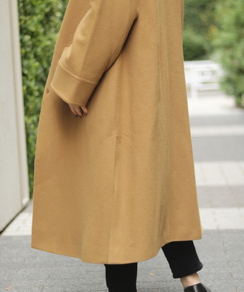 JOINT WORKS(ジョイントワークス)の「ビシュウ サイドスリットAラインコート(その他アウター・レディース・チャコールグレー/ブラック/キャメル・FREE)」の14枚目の写真