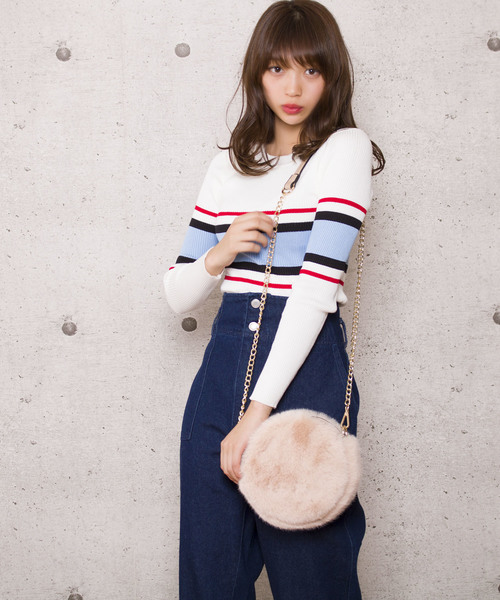 LUGG NAGG(ラグナグ)の「【Jewelobe/ ジュエローブ】フェイクファー チェーンショルダーバッグ(ショルダーバッグ・レディース・ブラック/ベージュ/ピンク/イエロー・FREE)」の11枚目の写真