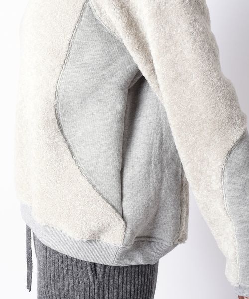 liflattie ships(リフラティ シップス)の「liflattie ships:ボアコンビトップス◇(Tシャツ/カットソー・レディース・ライトグレー/ブラウン/ネイビー・SMALL/MEDIUM)」の18枚目の写真