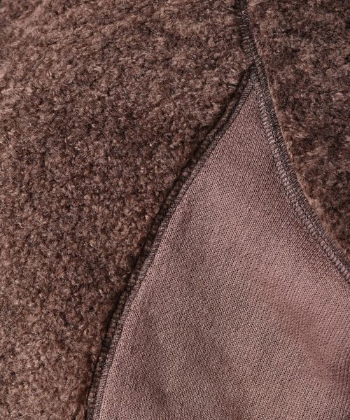 liflattie ships(リフラティ シップス)の「liflattie ships:ボアコンビトップス◇(Tシャツ/カットソー・レディース・ライトグレー/ブラウン/ネイビー・SMALL/MEDIUM)」の14枚目の写真