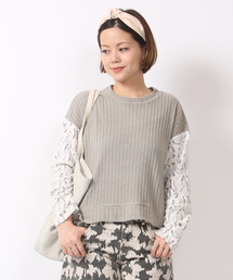 mystic | 【mystic20th】レース袖P/O(Tシャツ/カットソー)