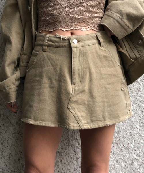 ENVYM（アンビー）の「カラーＦＳＫ（その他パンツ・レディース・ブラック/ベージュ/グレー/カーキ/ブルー・S/M）」の4枚目の写真