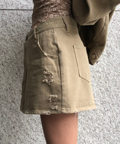 ENVYM（アンビー）の「カラーＦＳＫ（その他パンツ・レディース・ブラック/ベージュ/グレー/カーキ/ブルー・S/M）」の6枚目の写真