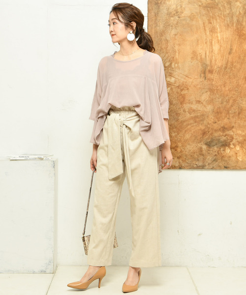 DouDou（ドゥドゥ）の「フレアブラウス（シャツ/ブラウス・レディース・オフホワイト/オレンジ/グリーン/ピンク・FREE）」の11枚目の写真