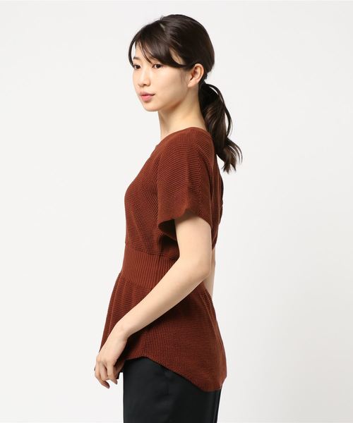 LOWRYS FARM（ローリーズファーム）の「ウエストリブプルオーバー　831973（Tシャツ/カットソー・レディース・ライトグレー/ブラック/ブラウン・FREE）」の4枚目の写真