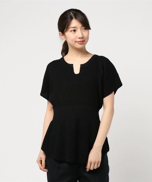 LOWRYS FARM（ローリーズファーム）の「ウエストリブプルオーバー　831973（Tシャツ/カットソー・レディース・ライトグレー/ブラック/ブラウン・FREE）」の9枚目の写真