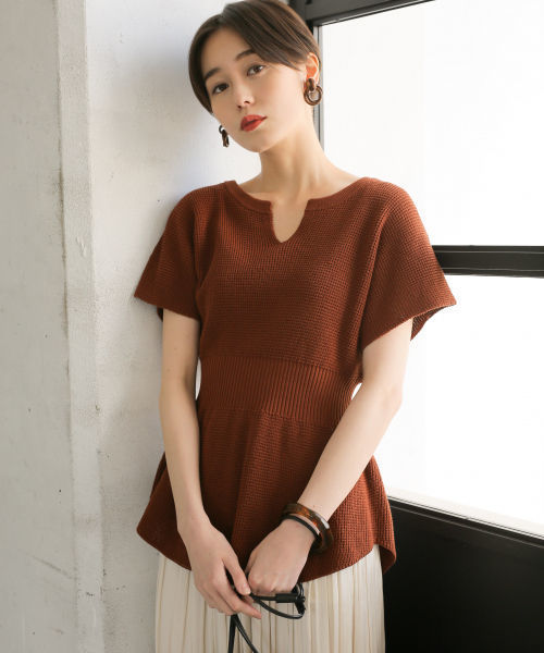 LOWRYS FARM（ローリーズファーム）の「ウエストリブプルオーバー　831973（Tシャツ/カットソー・レディース・ライトグレー/ブラック/ブラウン・FREE）」の17枚目の写真