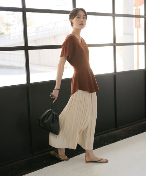 LOWRYS FARM（ローリーズファーム）の「ウエストリブプルオーバー　831973（Tシャツ/カットソー・レディース・ライトグレー/ブラック/ブラウン・FREE）」の18枚目の写真