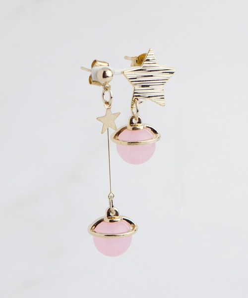 petitcro（プティクロ）の「＊petitcro＊土星ピアス（ピアス（両耳用）・レディース・その他1/その他2/その他3/その他4/その他5/その他6/その他7・ONE SIZE）」の6枚目の写真