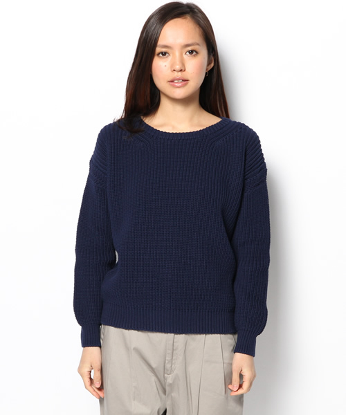 SHIPS for women（シップスフォーウィメン）の「5G アゼプルオーバーニット（ニット/セーター・レディース・グリーン/ライトブルー/ライトホワイト/ネイビー・ONE SIZE）」の5枚目の写真