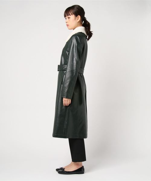 JOHN LAWRENCE SULLIVAN（ジョンローレンスサリバン）の「【JOHN LAWRENCE SULLIVAN】BAL COLLAR COAT（その他アウター・レディース・グリーン・MEDIUM）」の2枚目の写真