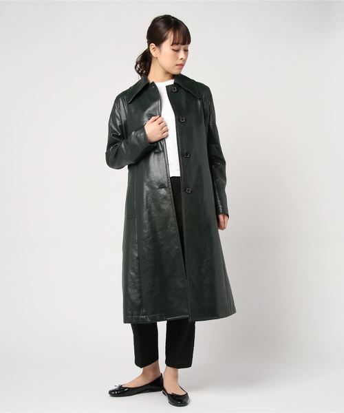 JOHN LAWRENCE SULLIVAN（ジョンローレンスサリバン）の「【JOHN LAWRENCE SULLIVAN】BAL COLLAR COAT（その他アウター・レディース・グリーン・MEDIUM）」の3枚目の写真