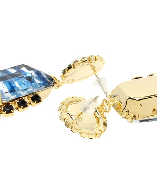 Ray BEAMS（レイビームス）の「GALERIE DES BAINS / ストライプ ビジュー ピアス（ピアス（両耳用）・レディース・その他1・ONE SIZE）」の3枚目の写真