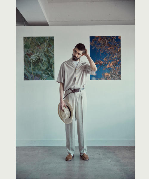 Steven Alan（スティーブンアラン）の「＜Steven Alan＞ R/PE SOLID COLLAR SHIRT-BOLD/シャツ（シャツ/ブラウス・メンズ・ナチュラル/ブラウン/ブラック・MEDIUM/LARGE/X-LARGE/SMALL）」の6枚目の写真