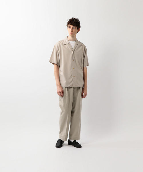 Steven Alan（スティーブンアラン）の「＜Steven Alan＞ R/PE SOLID COLLAR SHIRT-BOLD/シャツ（シャツ/ブラウス・メンズ・ナチュラル/ブラウン/ブラック・MEDIUM/LARGE/X-LARGE/SMALL）」の9枚目の写真