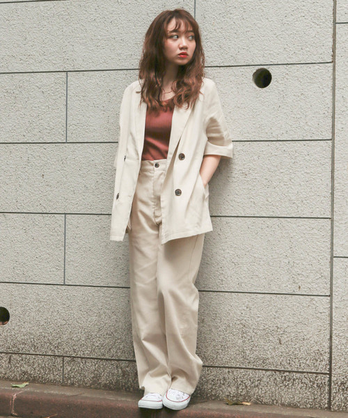 apres jour（アプレジュール）の「リネンミックスクロスパンツ【ZOZOTOWN限定アイテム】（その他パンツ・レディース・モカ/ライトベージュ/オレンジ系その他・フリー）」の17枚目の写真