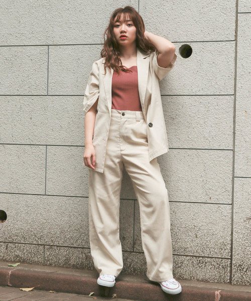 apres jour（アプレジュール）の「リネンミックスクロスパンツ【ZOZOTOWN限定アイテム】（その他パンツ・レディース・モカ/ライトベージュ/オレンジ系その他・フリー）」の19枚目の写真