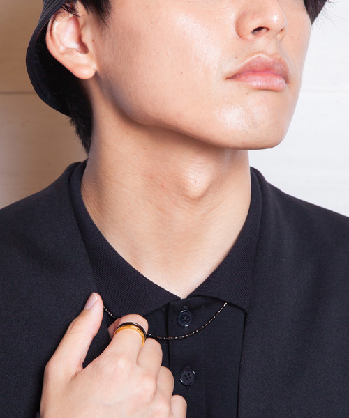 Genri(ゲンリ)の「Genri/コーティングフラットリング(リング・メンズ・ブラック/シルバー/ゴールド・11号/9号/13号/5号/17号/19号/7号/15号)」の9枚目の写真