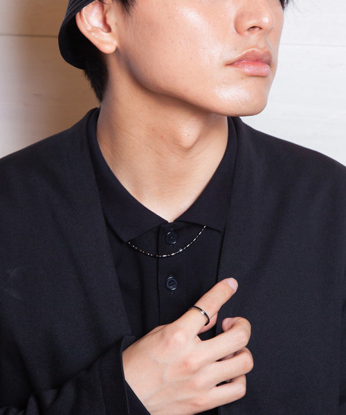 Genri(ゲンリ)の「Genri/コーティングフラットリング(リング・メンズ・ブラック/シルバー/ゴールド・11号/9号/13号/5号/17号/19号/7号/15号)」の10枚目の写真