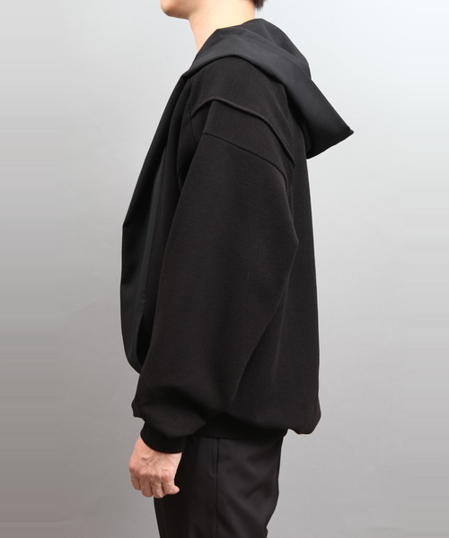 ato(アトウ)の「FABRIC SWITCHING FOOD CARDIGAN(カーディガン/ボレロ・メンズ・ブラック/ネイビー・46/48)」の6枚目の写真