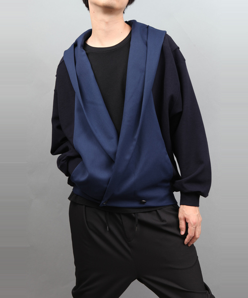 ato(アトウ)の「FABRIC SWITCHING FOOD CARDIGAN(カーディガン/ボレロ・メンズ・ブラック/ネイビー・46/48)」の22枚目の写真