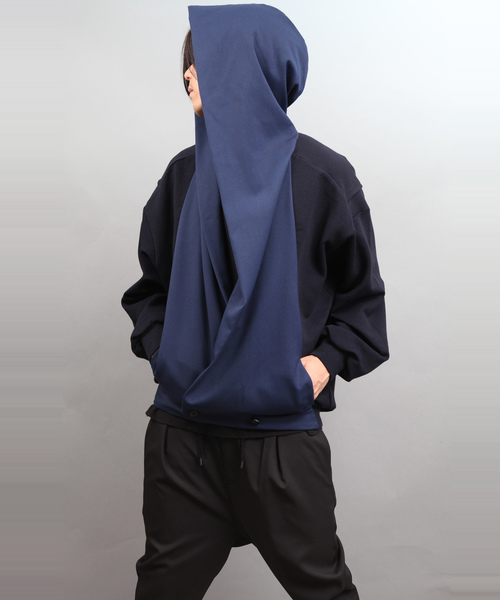 ato(アトウ)の「FABRIC SWITCHING FOOD CARDIGAN(カーディガン/ボレロ・メンズ・ブラック/ネイビー・46/48)」の10枚目の写真