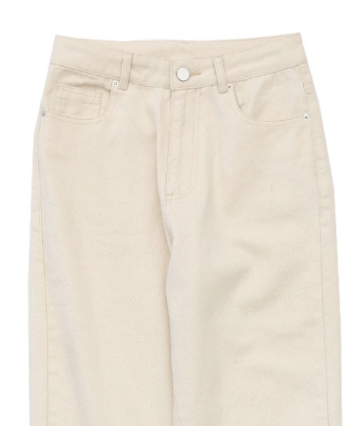 select MOCA(セレクトモカ)の「デニムテーパードパンツ(デニムパンツ・レディース・ブラック/ベージュ/ブラウン/アイボリー・SMALL/MEDIUM)」の7枚目の写真