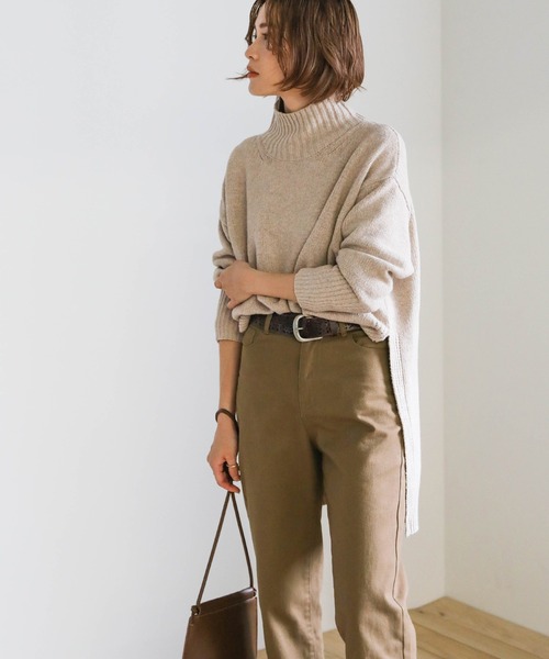 select MOCA(セレクトモカ)の「デニムテーパードパンツ(デニムパンツ・レディース・ブラック/ベージュ/ブラウン/アイボリー・SMALL/MEDIUM)」の17枚目の写真