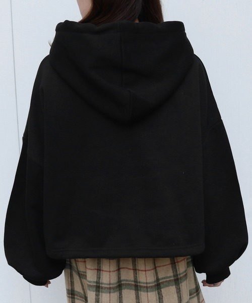 PairPair(ペアペア)の「裏起毛ショートパーカー(パーカー・レディース・ブラック/ピンク/アイボリー/モカ・FREE)」の20枚目の写真